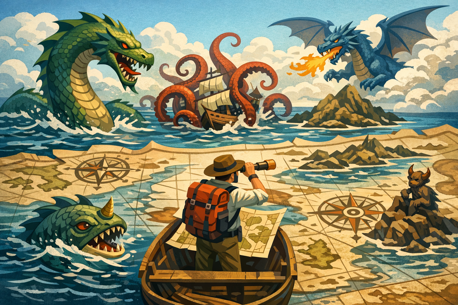 Monsters on Maps: Navigating Ancient Fears