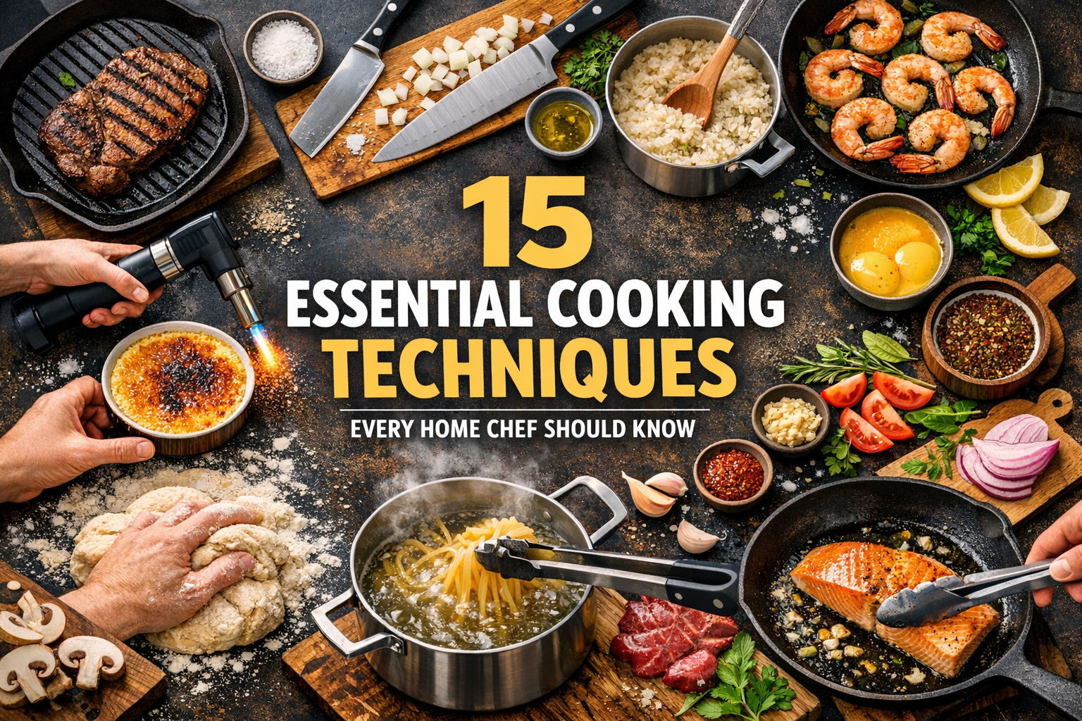 15 Essential Cooking Techniques Every Home Chef Should Know