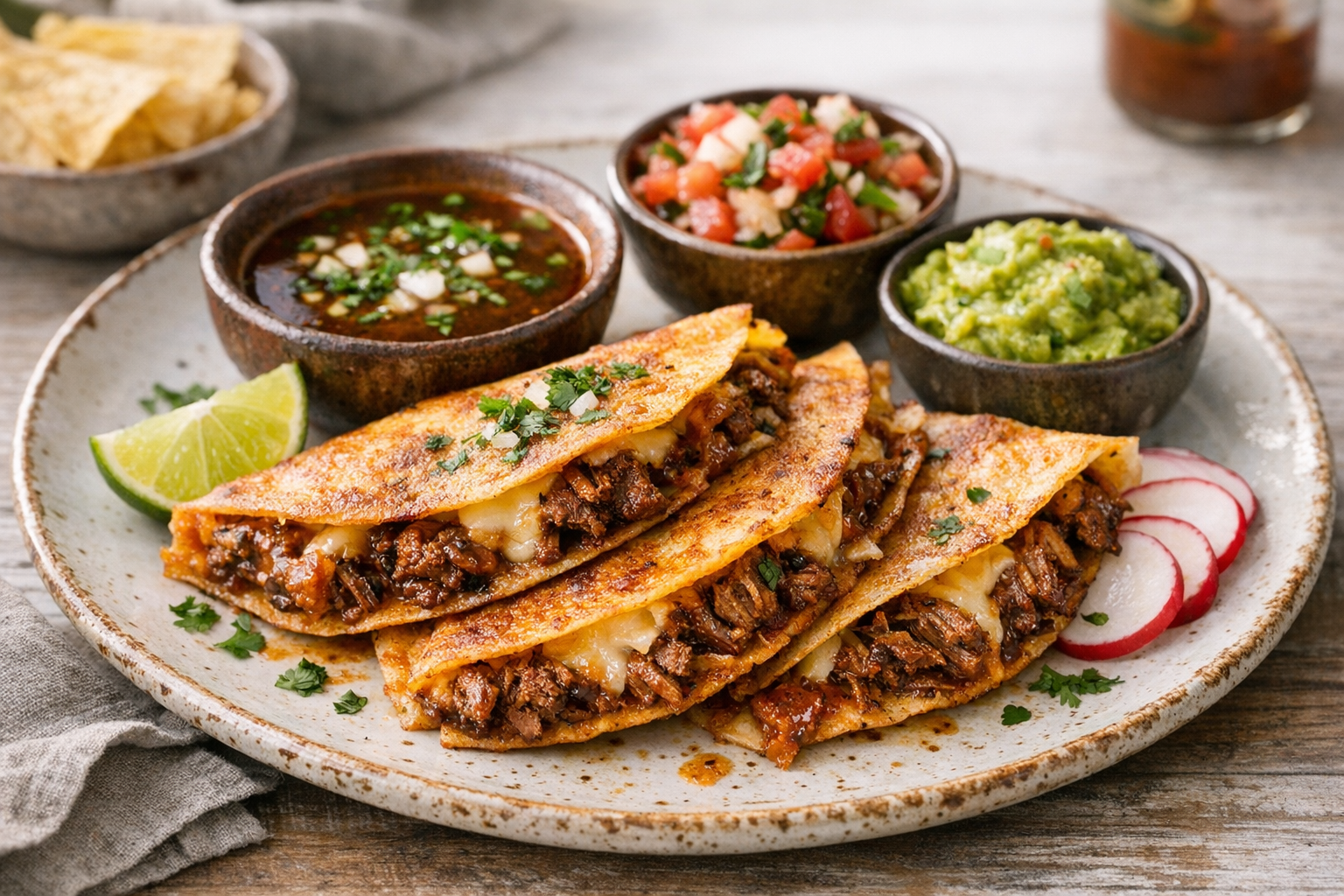 Birria Beef Quesadillas