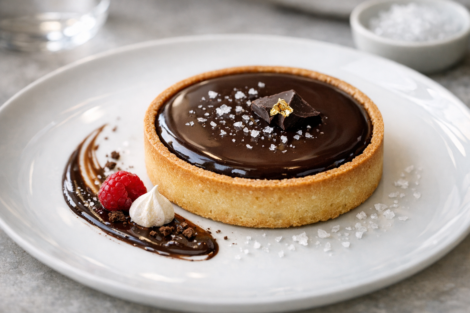 Dark Chocolate Sea Salt Tart