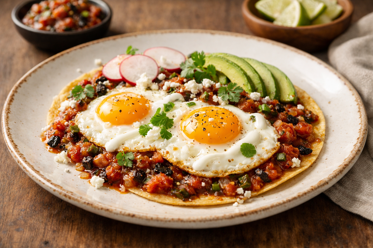 Huevos Rancheros with Charred Salsa