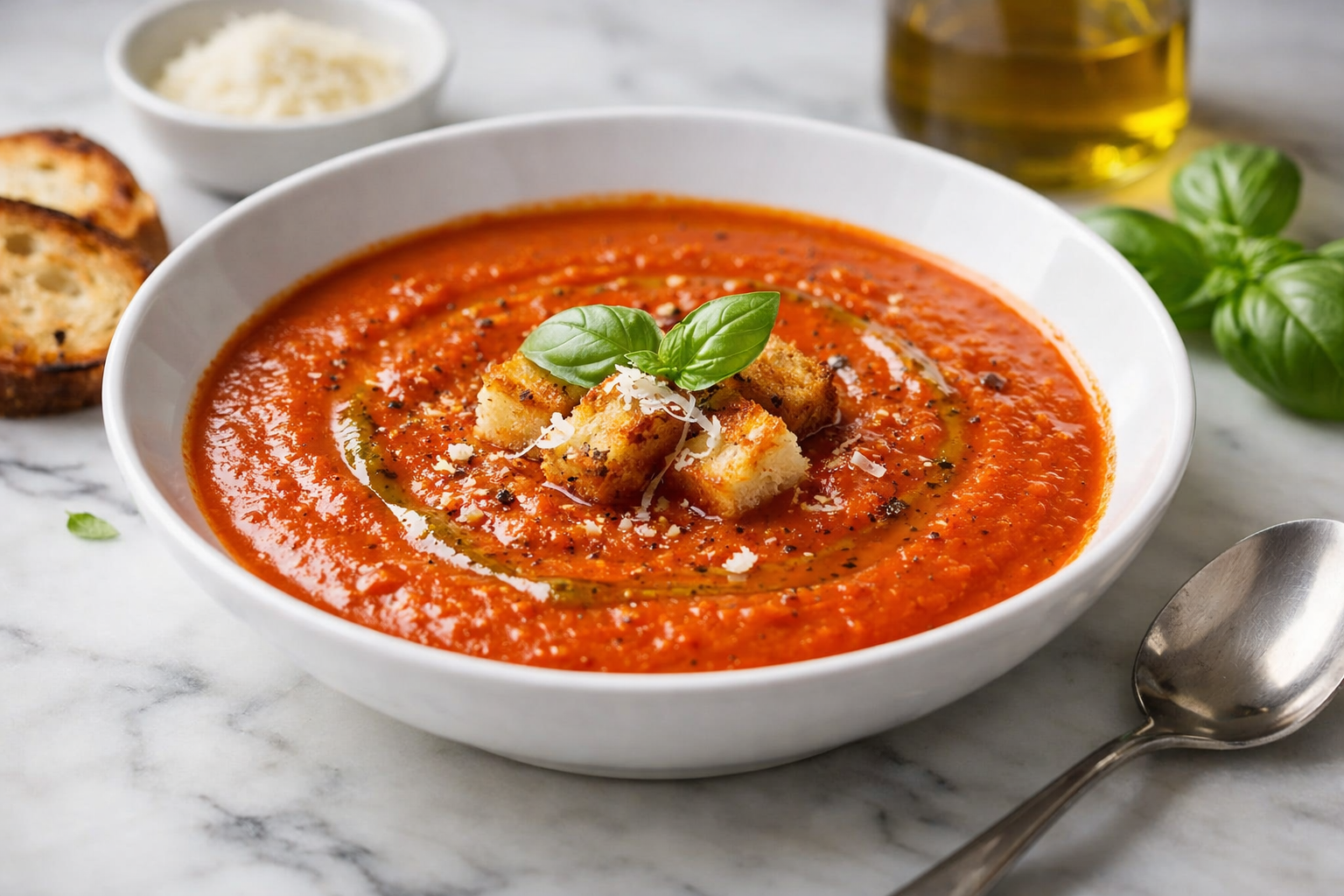 Roasted Tomato Basil Soup