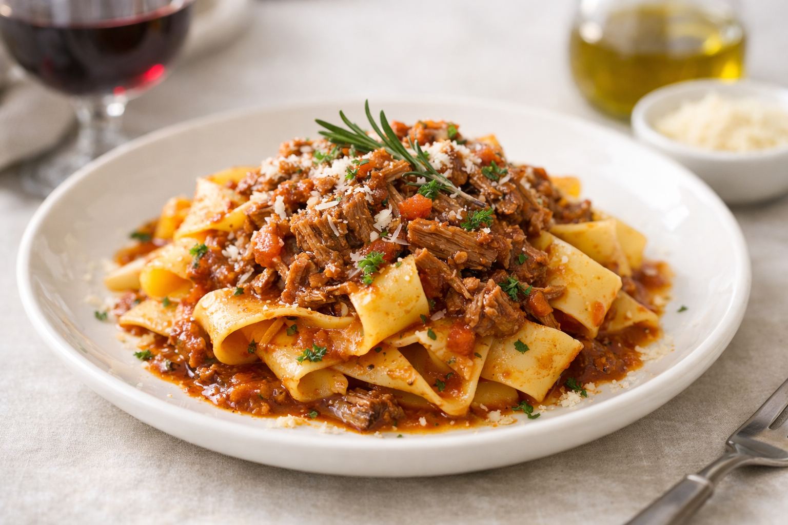 Slow-Simmered Lamb Ragu Pappardelle