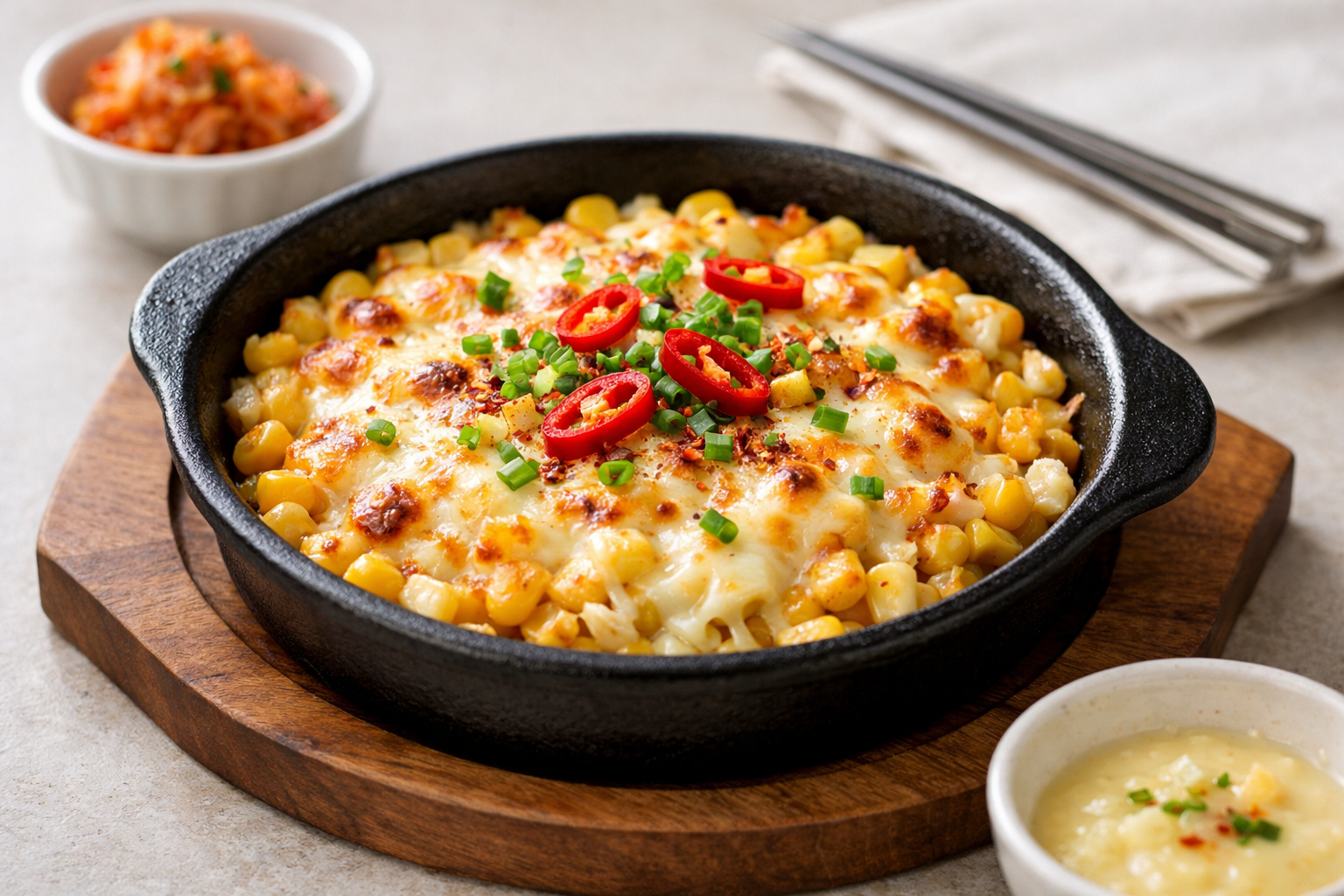 Spicy Korean Corn Cheese