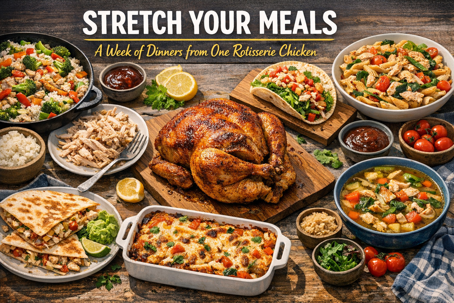 Stretch Your Meals: Creating a Week of Dinners from One Rotisserie Chicken