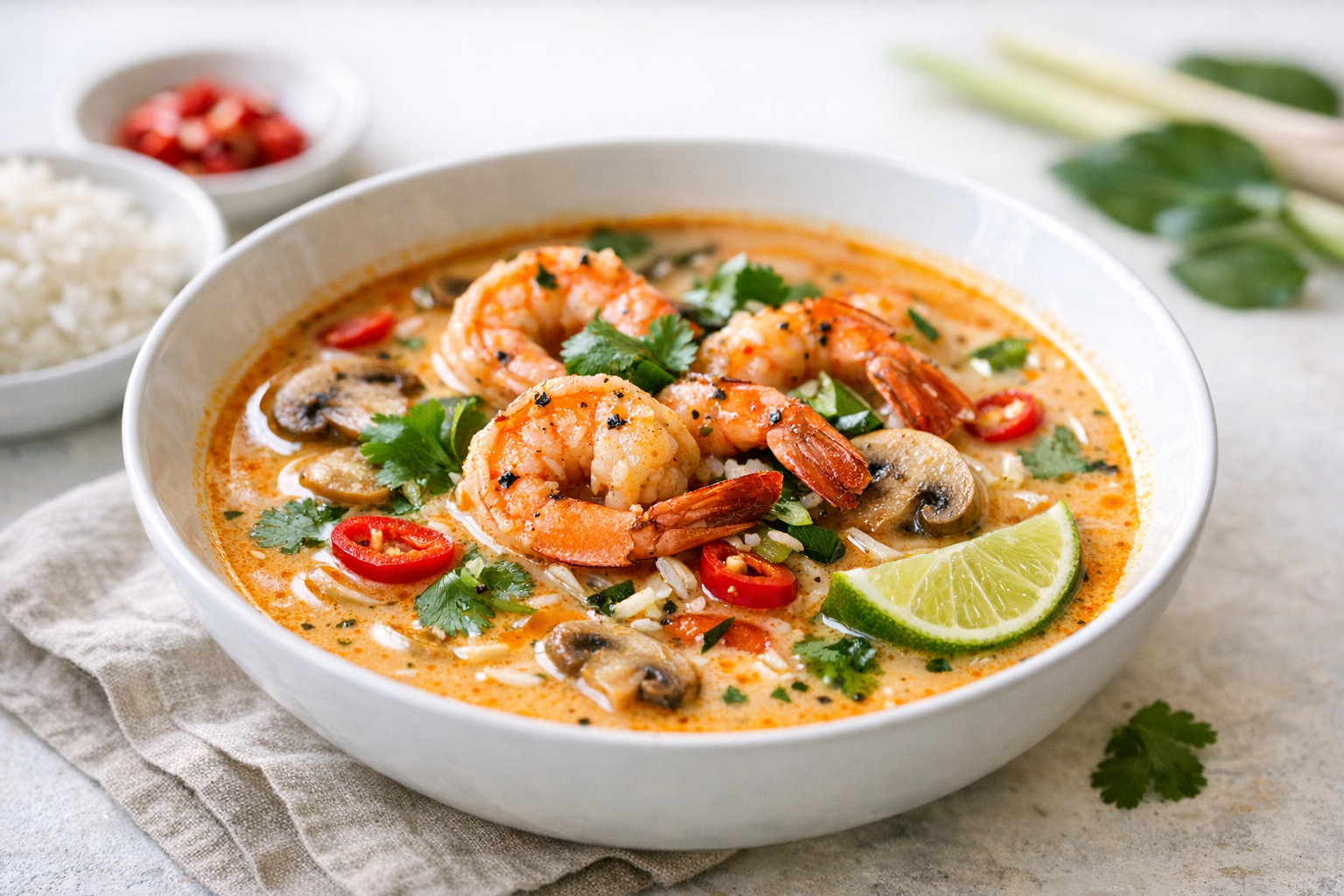 Thai Coconut Shrimp Soup
