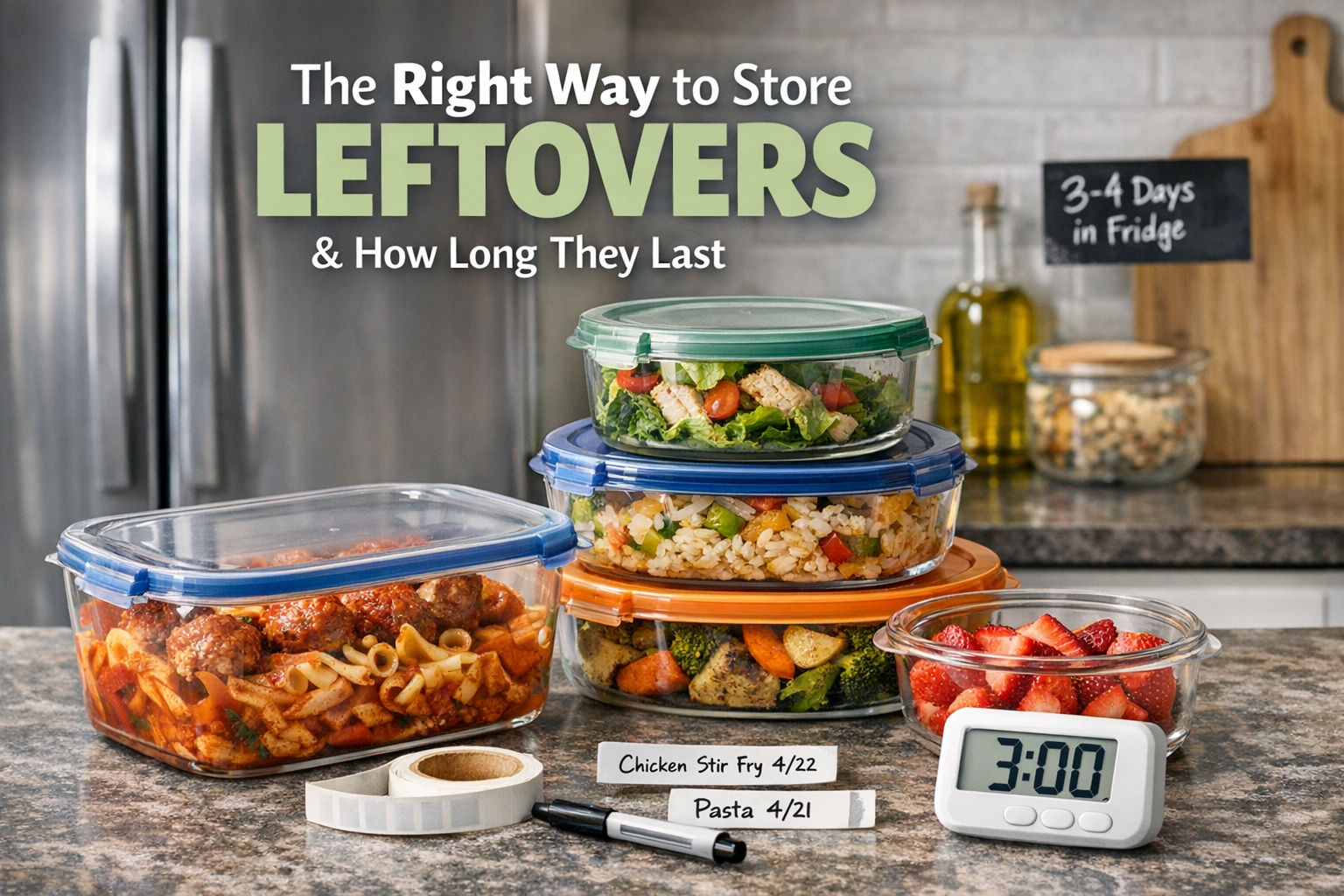 The Right Way to Store Leftovers and How Long They Last