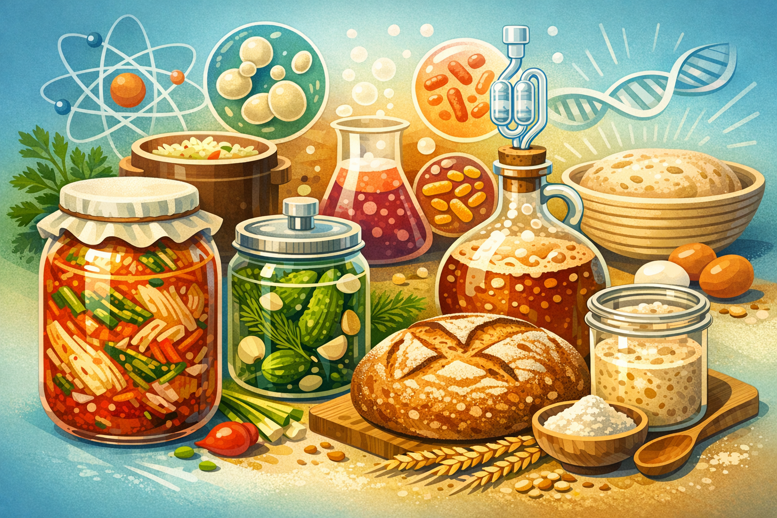 The Science of Fermentation at Home: From Kimchi to Sourdough
