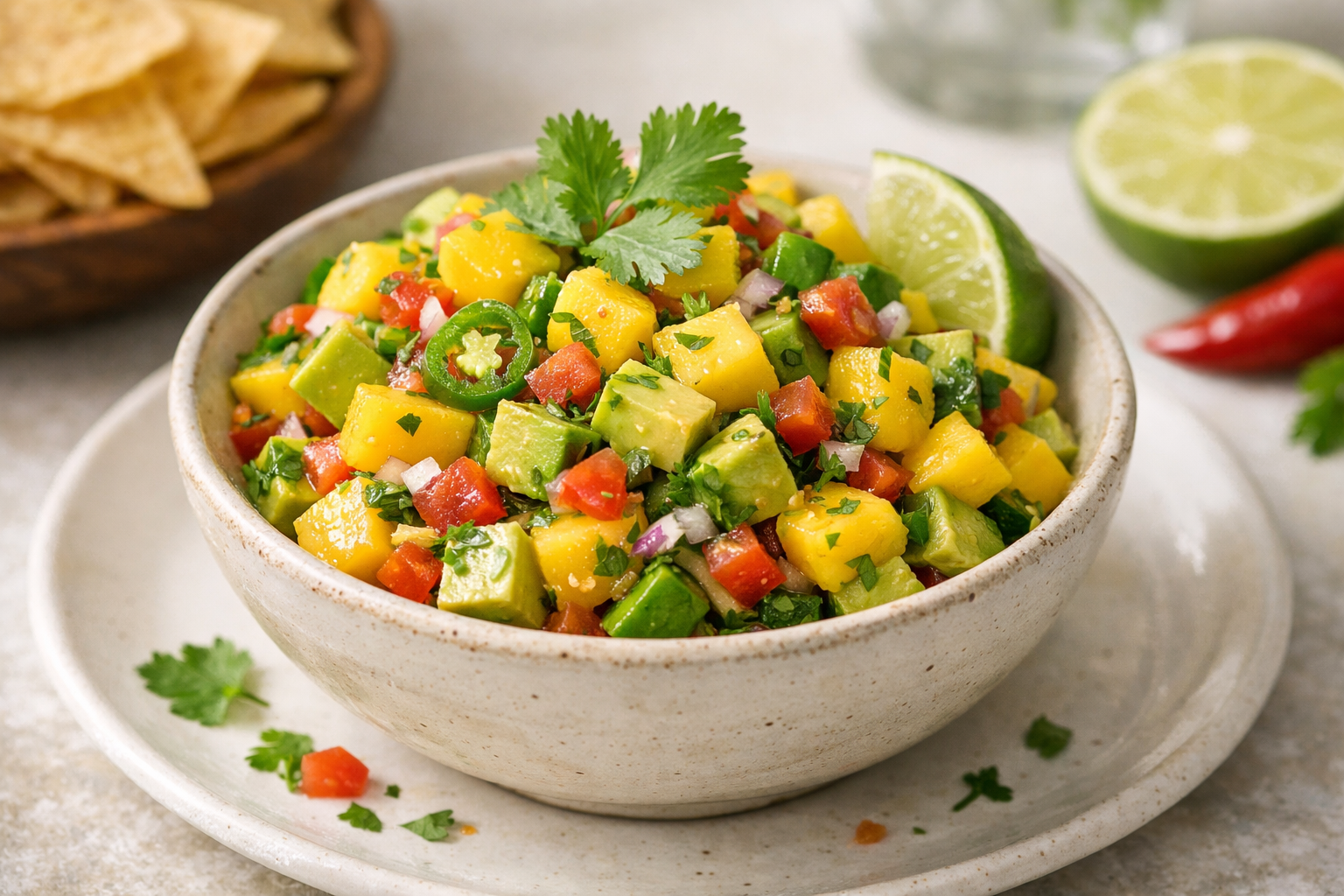 Zesty Avocado and Mango Salsa